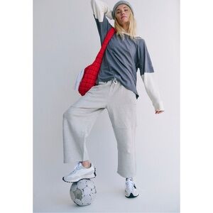 NWT FP Movement Top Score Barrel Pants Heather Grey Large